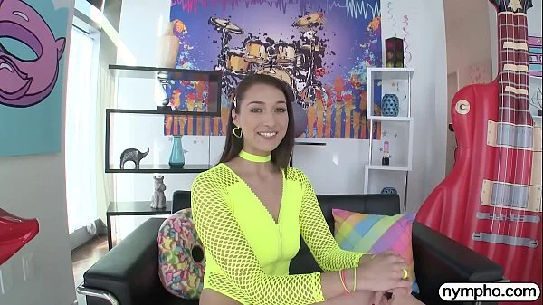 NYMPHO Using long legged Bella Rolland's tight holes