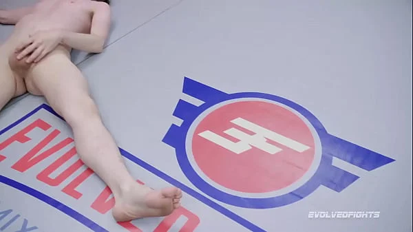 Cheyenne Jewel Wrestling Fight vs Sam Jerking His Cock Then Pegging That Ass