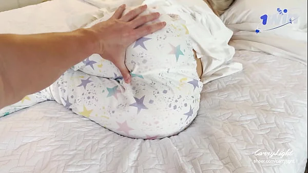 Step Mom Wakes up to Hard Cock of Step Son He helps MILF to cum quick Carry Light