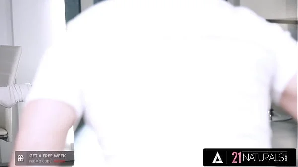 21 NATURALS - Russian Baddie Does The Splits On His Cock Before Swallowing His Cum!