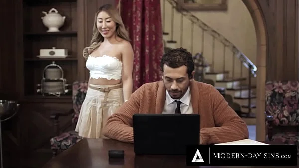 MODERN-DAY SINS - Asian Rough Anal Addict Gets STRETCHED By Handsome Boyfriend - ANAL CREAMPIE!