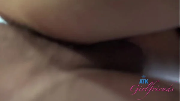 Shy nerdy amateur stokes cock, sucks it and rides it until she cums - Leana Lovings - Glasses