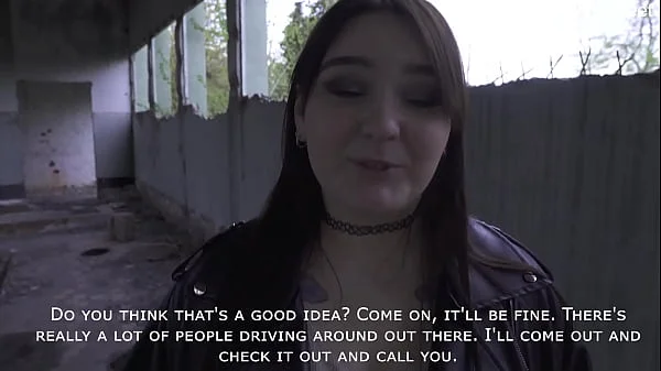 Russian blowjob at an abandoned construction site