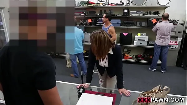 XXX PAWN - Foxy Business Lady Gets Fucked In Shop Backroom