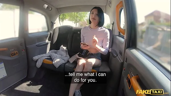 Fake Taxi - Shy teen with short hair has her wet pussy pumped on the backseat of the taxi