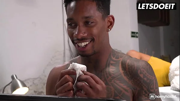 LETSDOEIT - Ebony Babe (Tina Fire) Rammed By The Panty Sniffer In HORNY HOSTEL