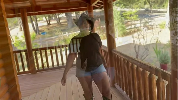 Sexy Cowgirl Visits A Man About A Horse