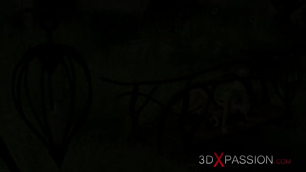 Crazy gnome plays with a hot sexy fairy