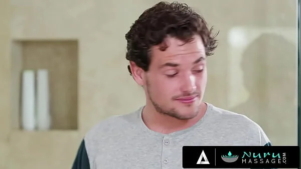 NURU MASSAGE - Busty MILF Nina Elle Gives A Hot NURU Massage To Her Stepson