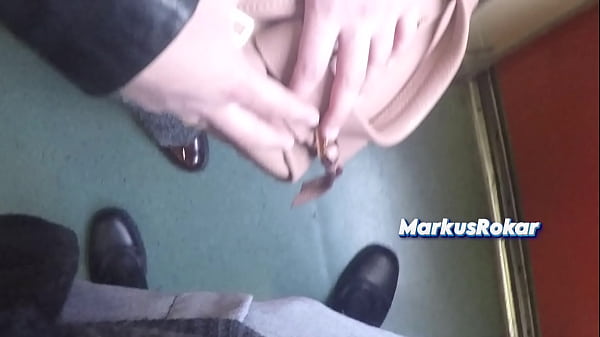 Horny Married Bulge Watcher Milf Touch my Cock at Subway!