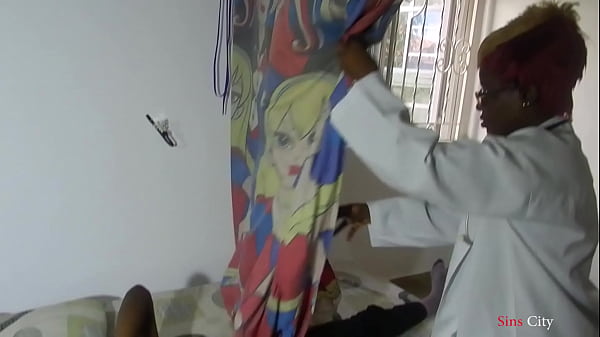 Crazy doctor sucked and fucked male patient in front of  his Wife