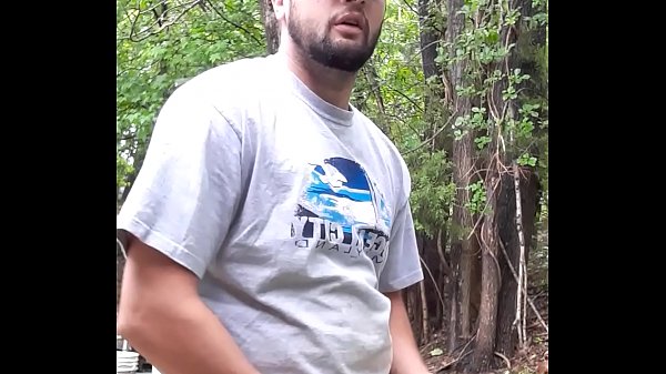 Soft to hard, outdoors, huge cock. Rainy day.