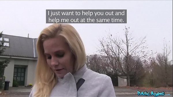 Public Agent Blonde MILF with Big Boobs Fucks a Stranger for Cash