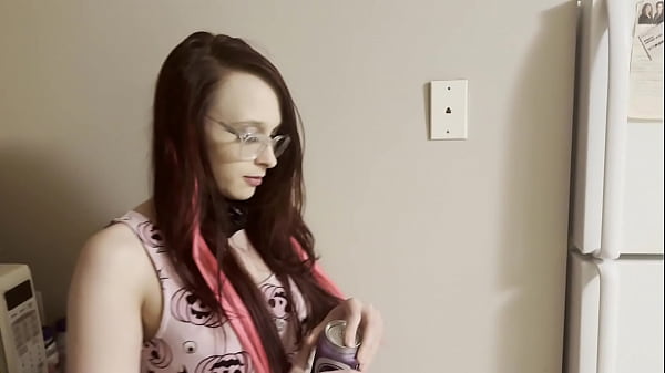 step dad catches step daughter out late drinking, he wont tell step mom if she lets him use her ass, pussy and mouth.